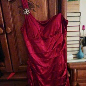 red formal dress